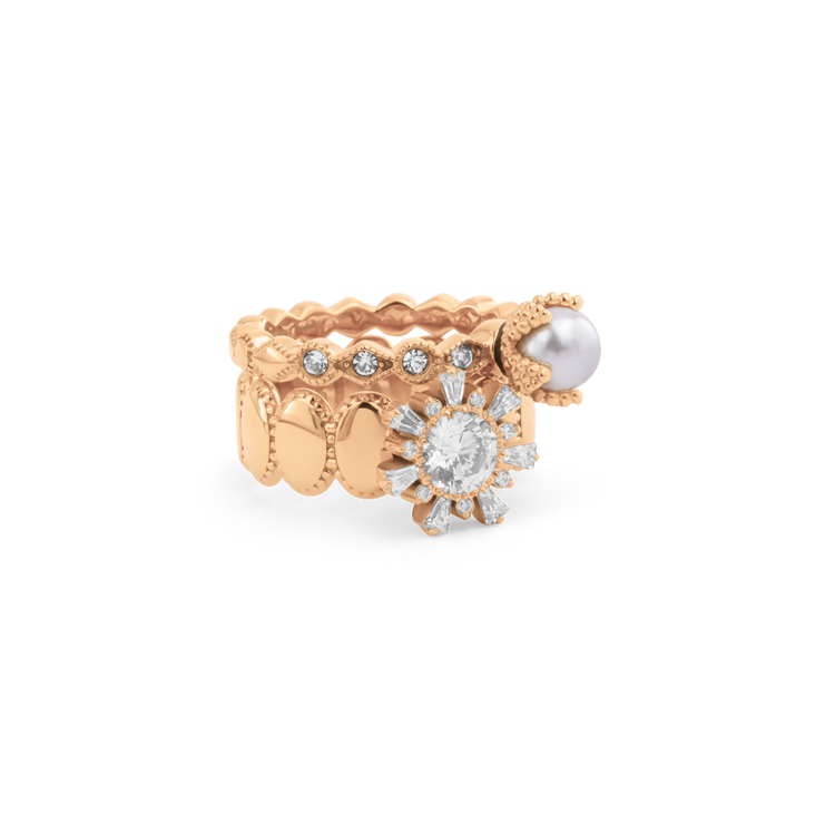 Melano Vivid & Twisted French Winter Ringen Set