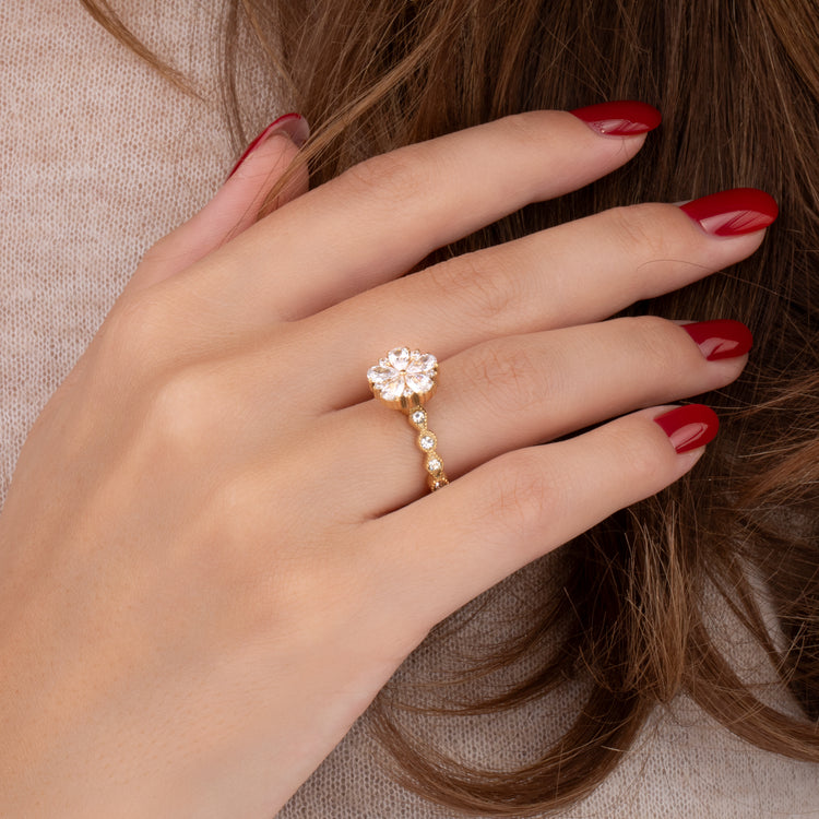 Melano Twisted Tanea CZ Ring