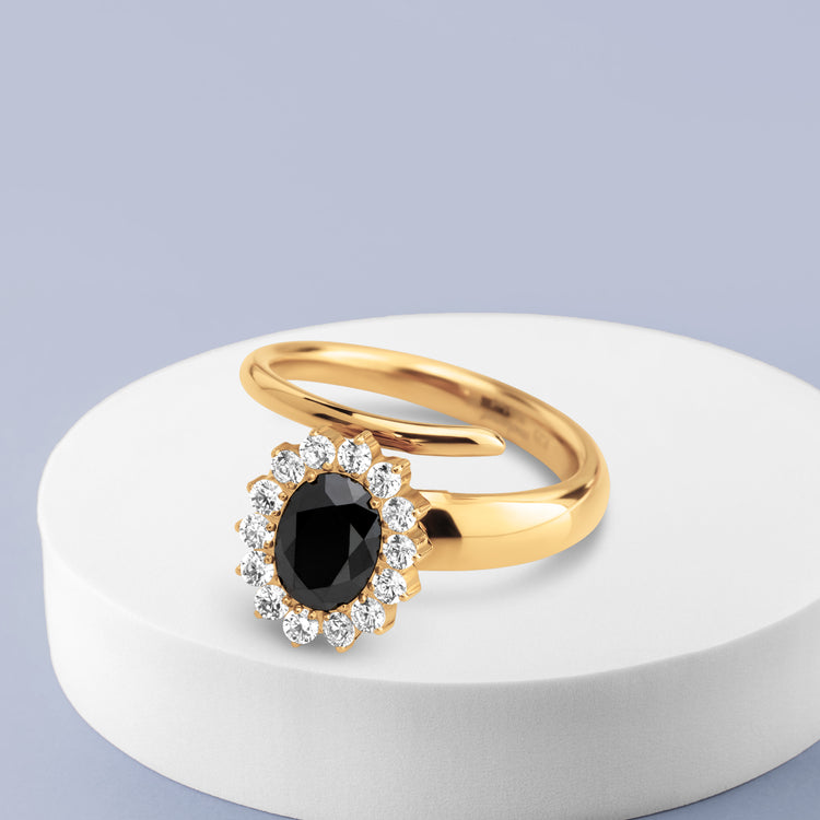 Melano Twisted Merry Mistletoe Ring-Set