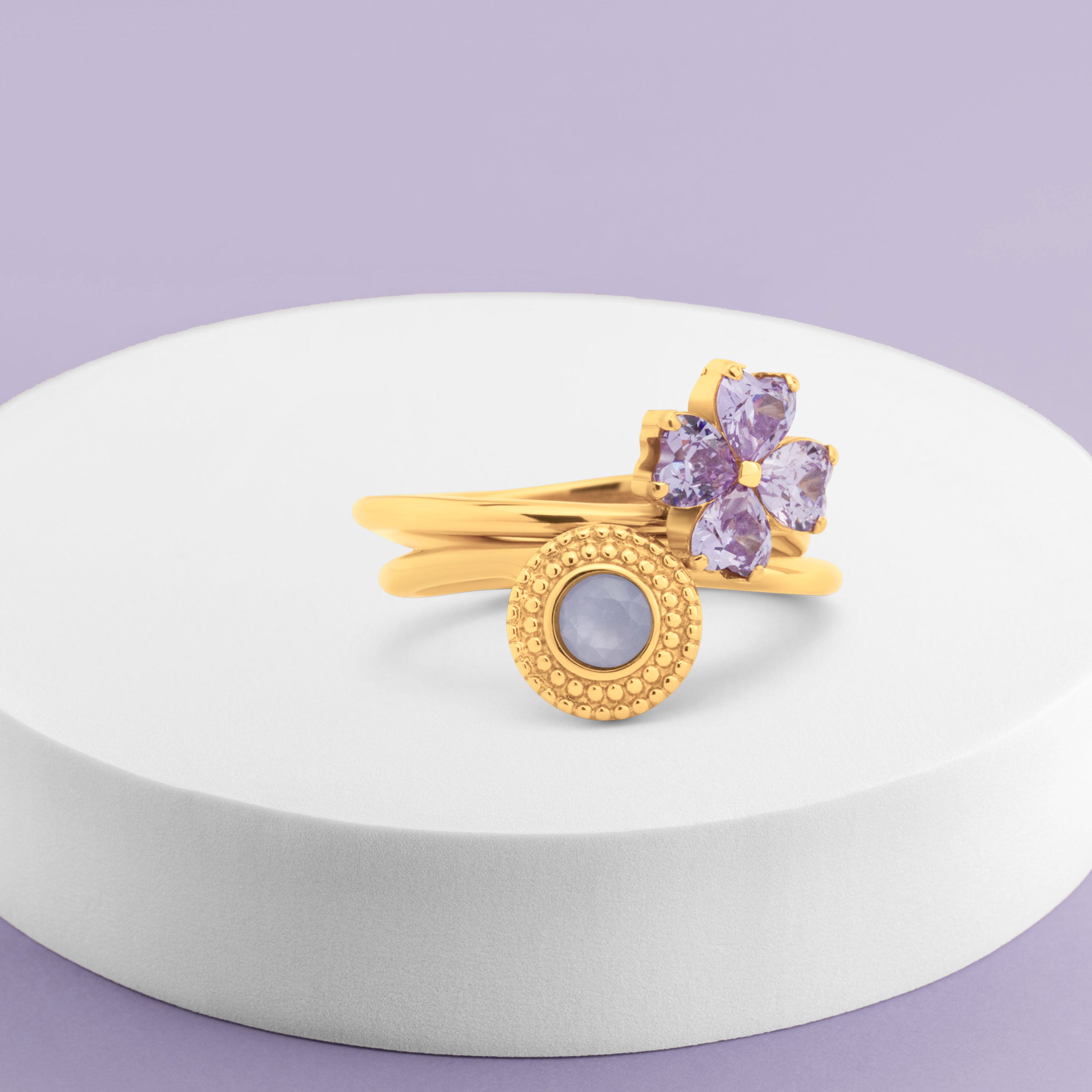 Melano Twisted Velvet Muse Ringen Set