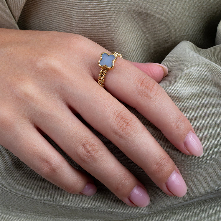 Melano Twisted Gem Clover Steentje