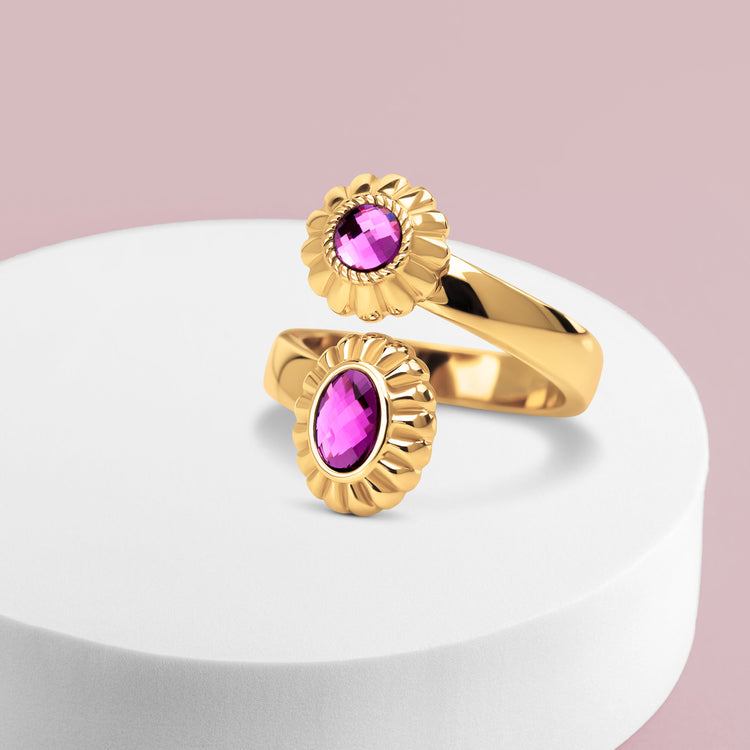 Melano Vivid Buzzing Butterfly Ring Set