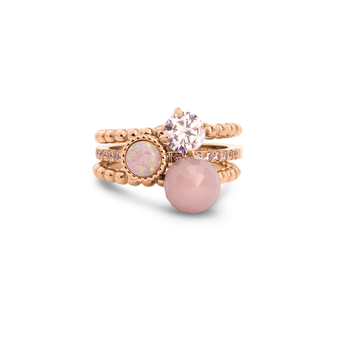 Melano Twisted Fit & Fab Ringen Set