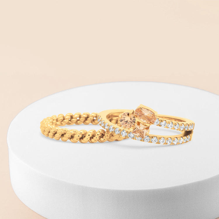 Melano Friends & Twisted Sandy Dream Ringen Set