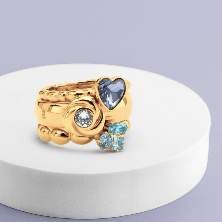 Melano Twisted & Vivid Sea Diva Ringe-Set