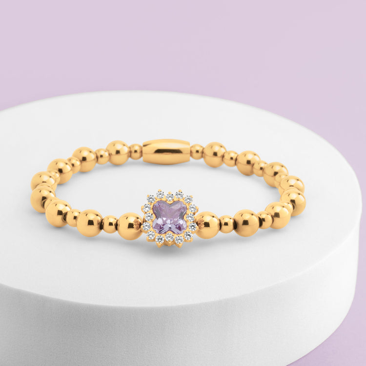 Melano Vivid Purple Pop Armband Set