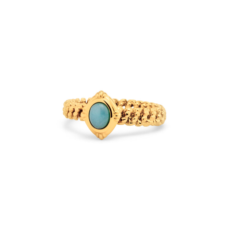 Melano Twisted Aqua Dream Ring-Set