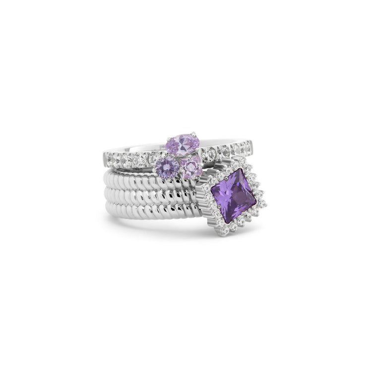 Melano Vivid & Twisted Lavender Lights Ringen Set