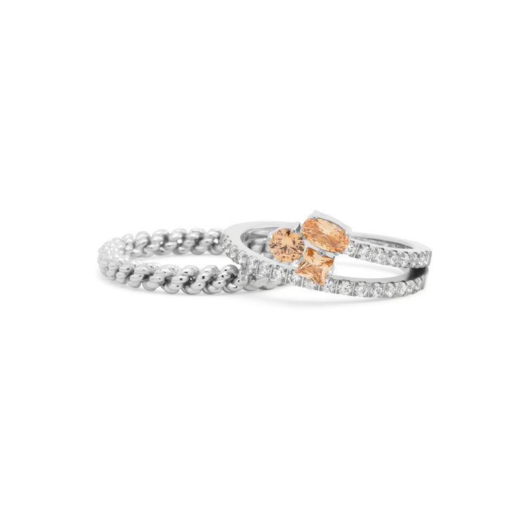 Melano Friends & Twisted Sandy Dream Ringen Set