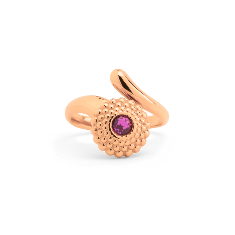 Melano Vivid Retro Flower Ring-Set