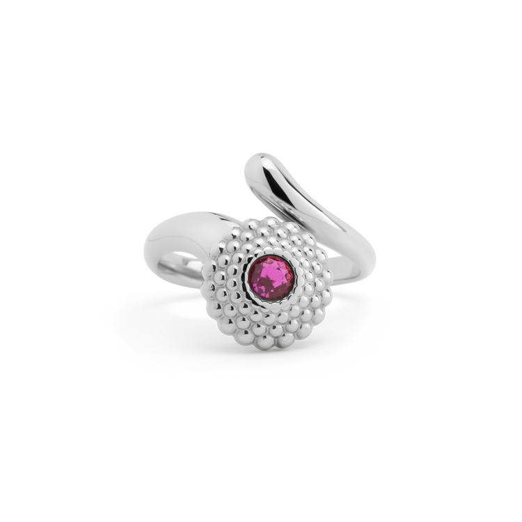 Melano Vivid Retro Flower Ring-Set