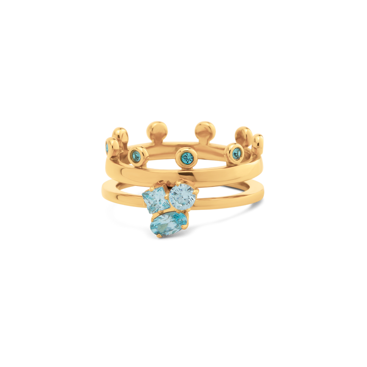 Melano Friends & Twisted Glitter Garden Ringen Set
