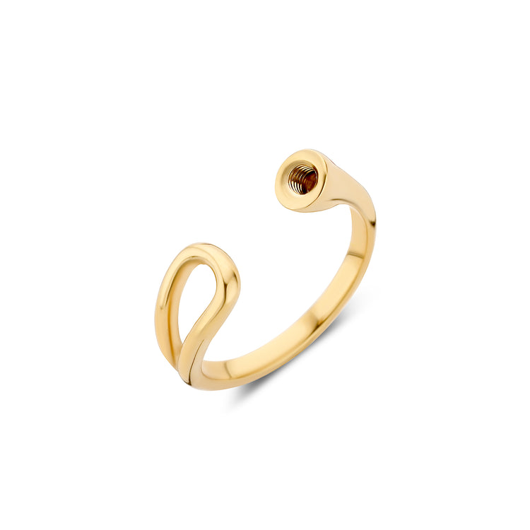 Melano Twisted Open Loop Ring