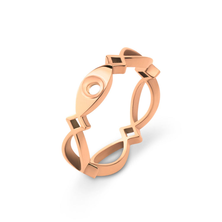 Melano Twisted Trix Ring