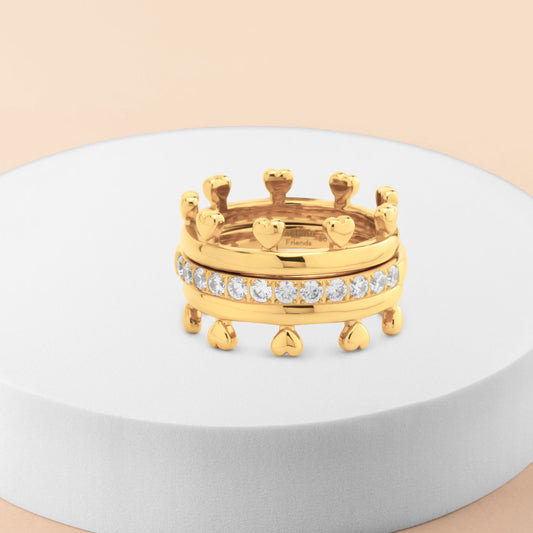 Melano Friends Royal Glam Ringen Set