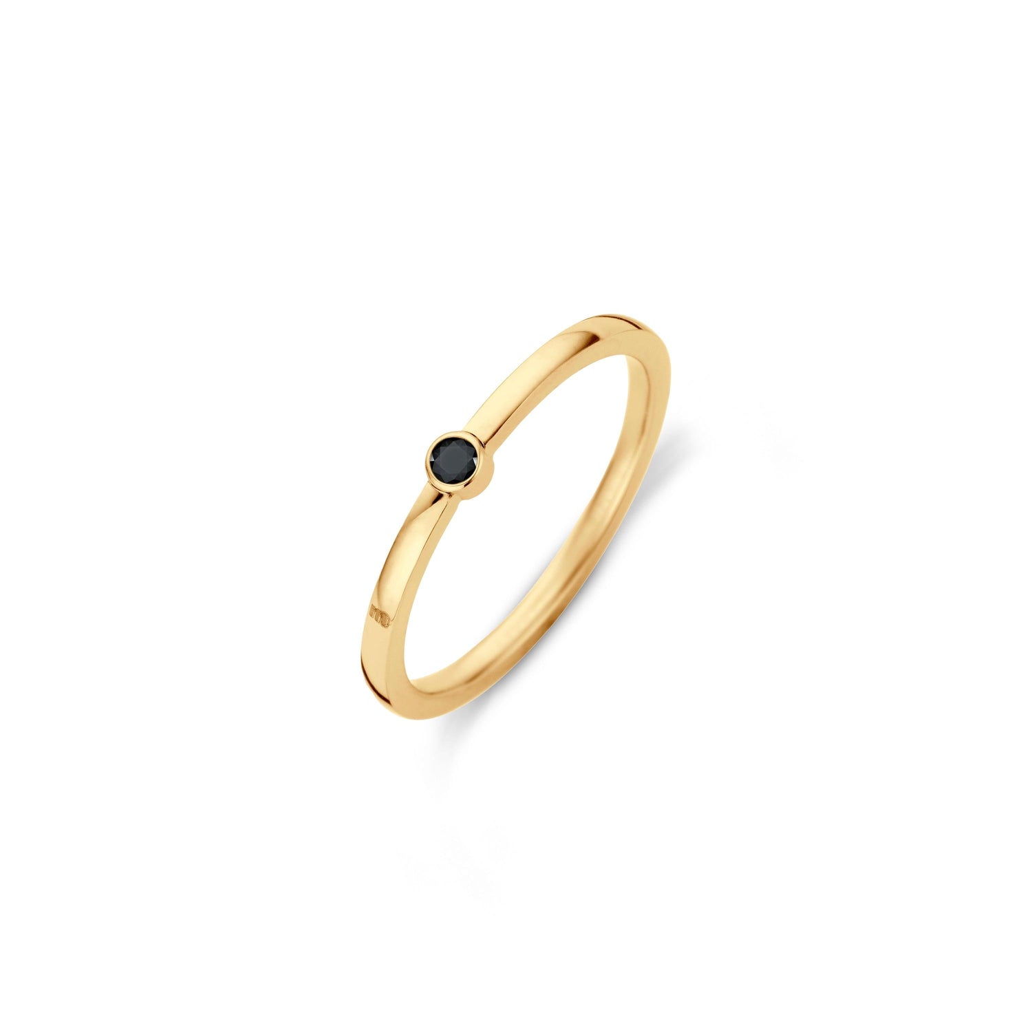 Melano Friends Mini CZ Ring Black - melanojewelry