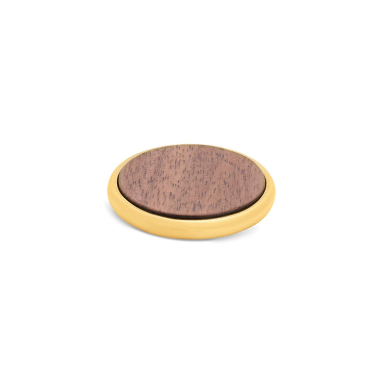 Melano Kosmic Wood Disk Steentje - melanojewelry