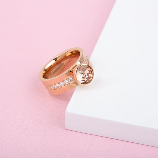 Melano Twisted Choose To Shine Ring Set Rosékleurig - melanojewelry