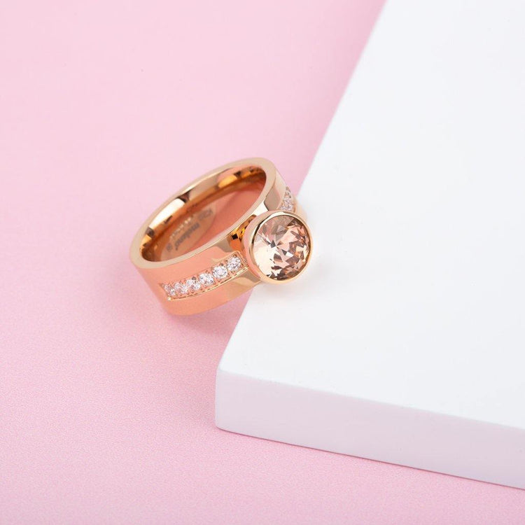 Melano Twisted Choose To Shine Ring Set Rosékleurig - melanojewelry