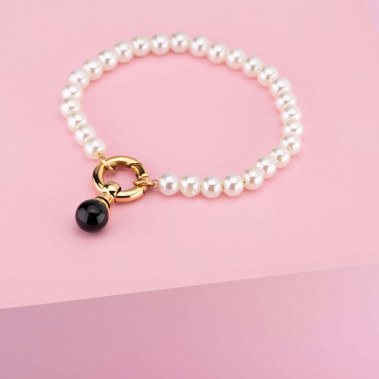 Melano Twisted Girl With The Pearl Armband Set - melanojewelry