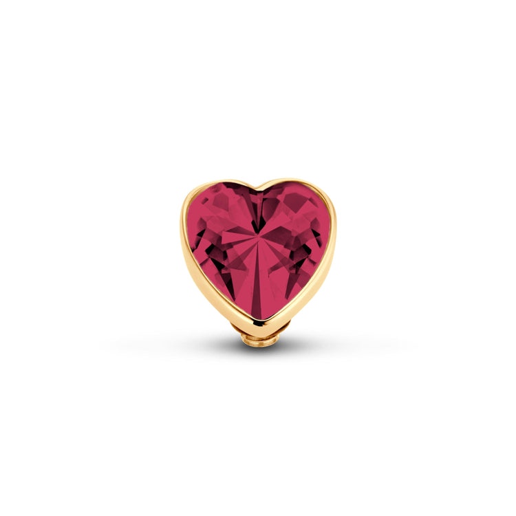Melano Twisted Heart Steentje - melanojewelry
