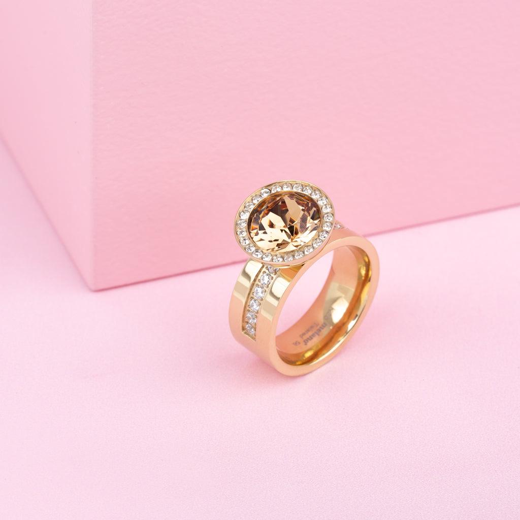 Melano Twisted One Step Closer Ring Set Goudkleurig - melanojewelry