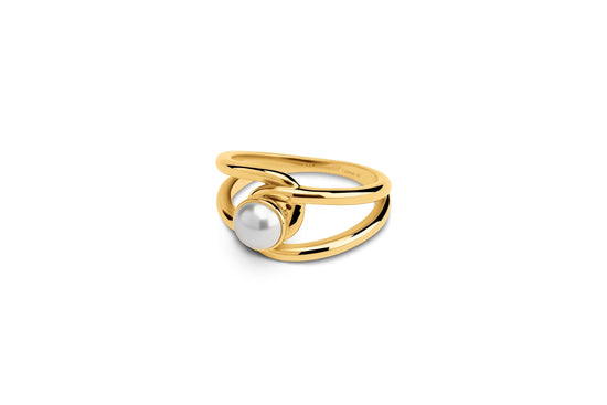 Melano Twisted Pearl Sprinkle Ring Set - melanojewelry