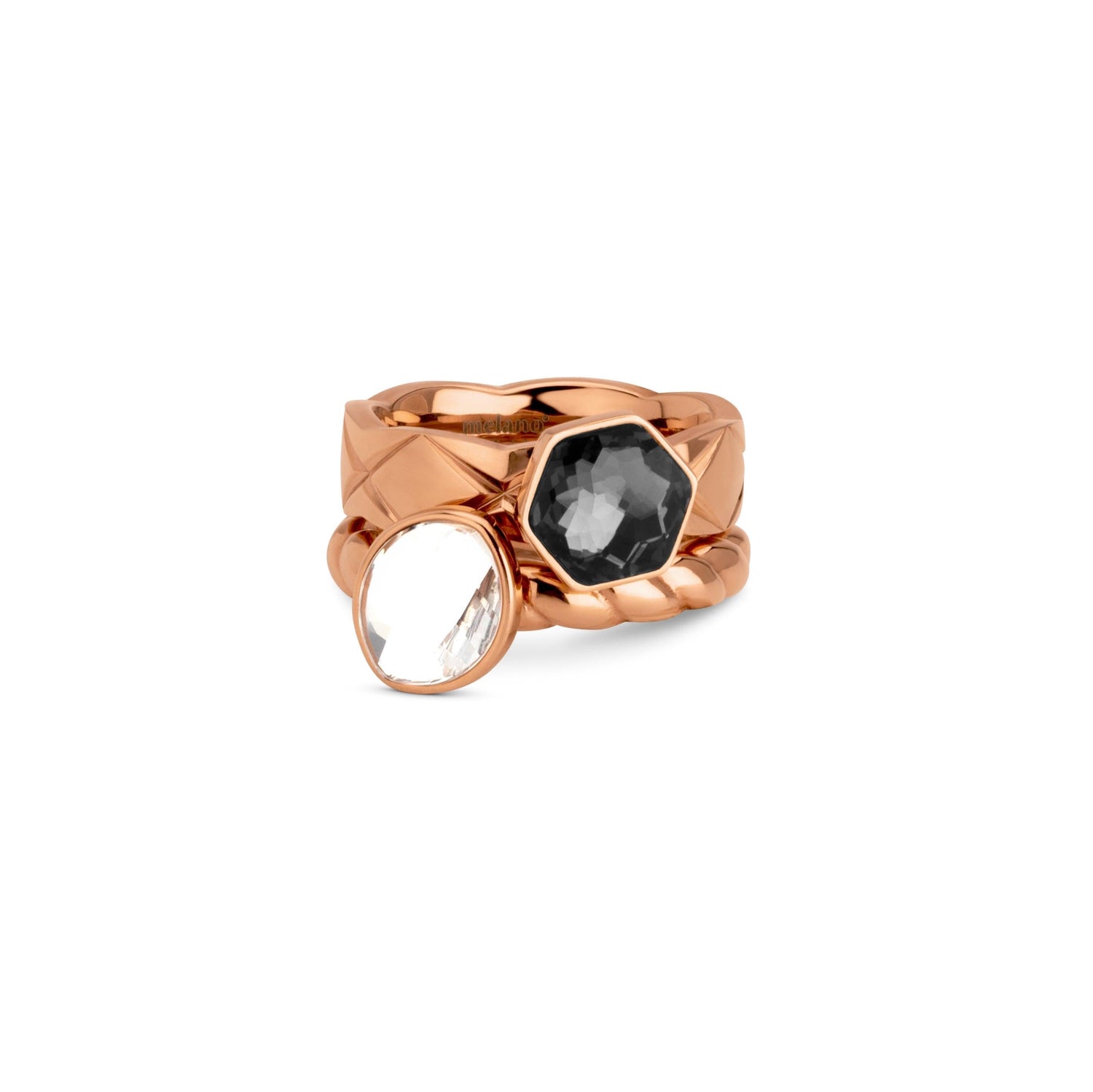 Melano Vivid & Twisted True Elegance Ringen Set - melanojewelry